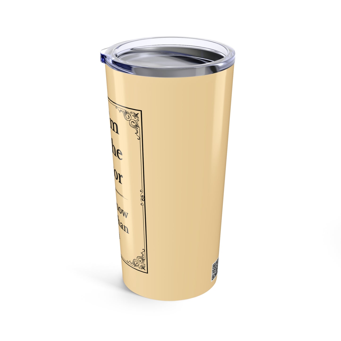 No, I’m Not the Doctor Tumbler Funny 20oz Nurse Cup for Smart-AF Healthcare Workers