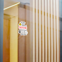 Caffeine & Crying in the Med Room | Nurse Sticker (3x3”)