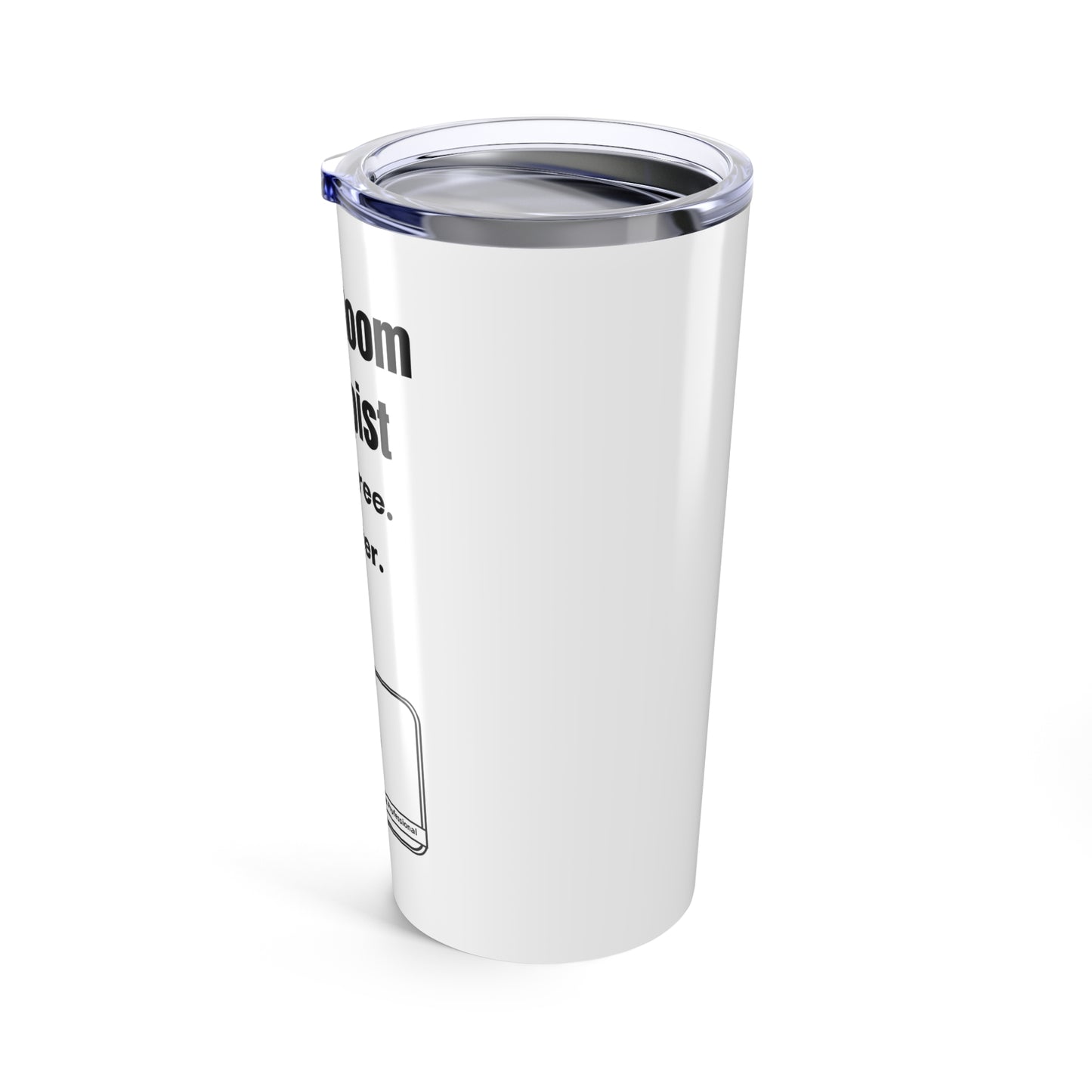 Funny Nurse Tumbler – “Break Room Therapist. No Degree. No Filter.” 20oz Stainless Steel Cup