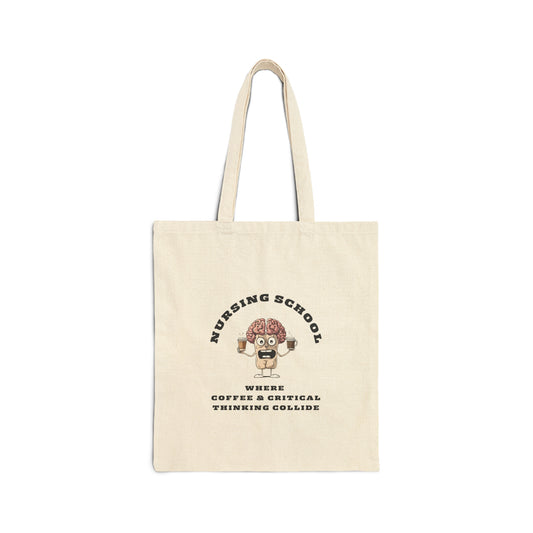 Nursing Student Survival Kit Tote Bag Gift| Coffee Brain Nurse Week Present