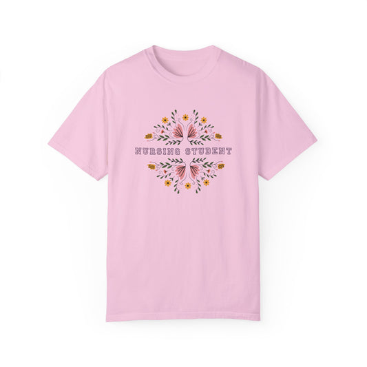 Nursing Student Shirt Nursing Week Gift | Floral Butterfly Design