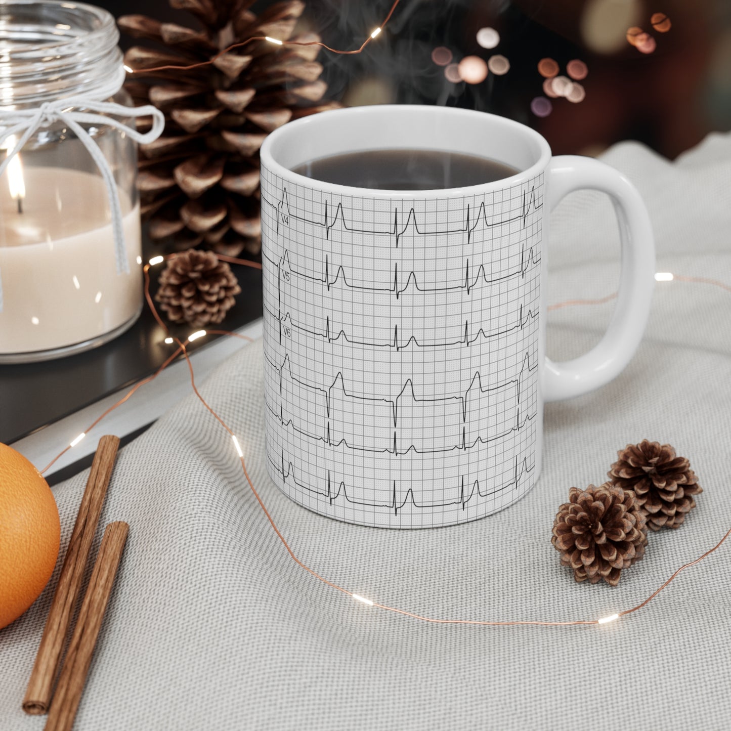 EKG Rhythm Mug 11oz