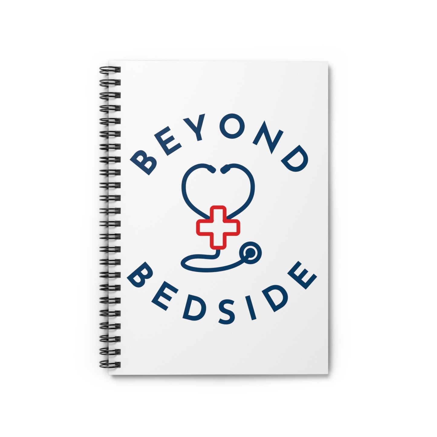 Beyond Bedside White Spiral Notebook