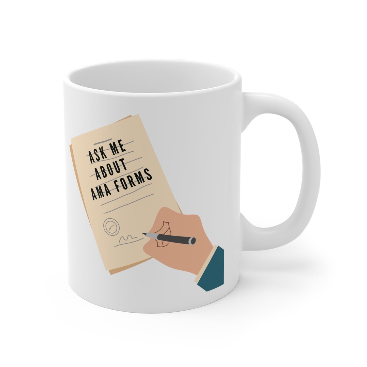 🤪 AMA Forms Got You Stressed? Nurse Humor Mug - 11oz, Microwave &amp; Dishwasher Safe ☕️ 🏥