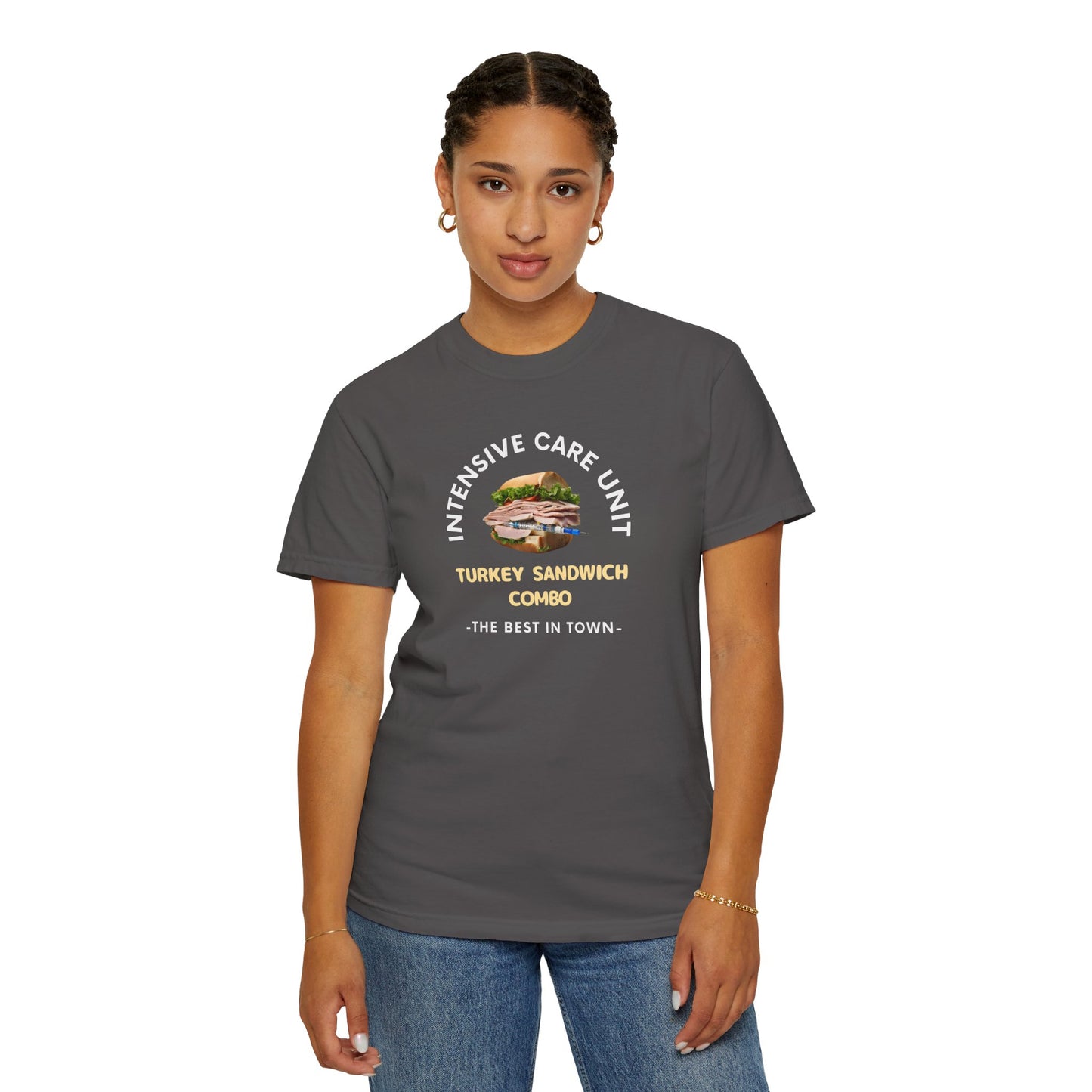 ICU Turkey Sandwich Tee" - Where Humor Meets Healthcare