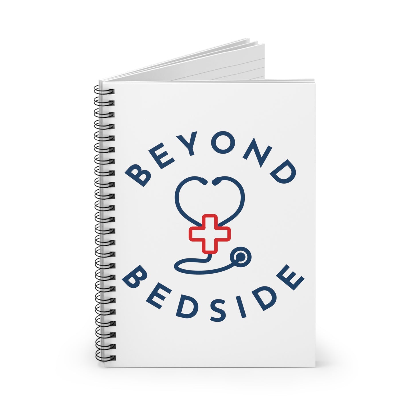 Beyond Bedside White Spiral Notebook