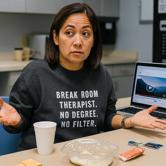 🛋️ Break‑Room Therapist | Nurse Burnout Sweatshirt