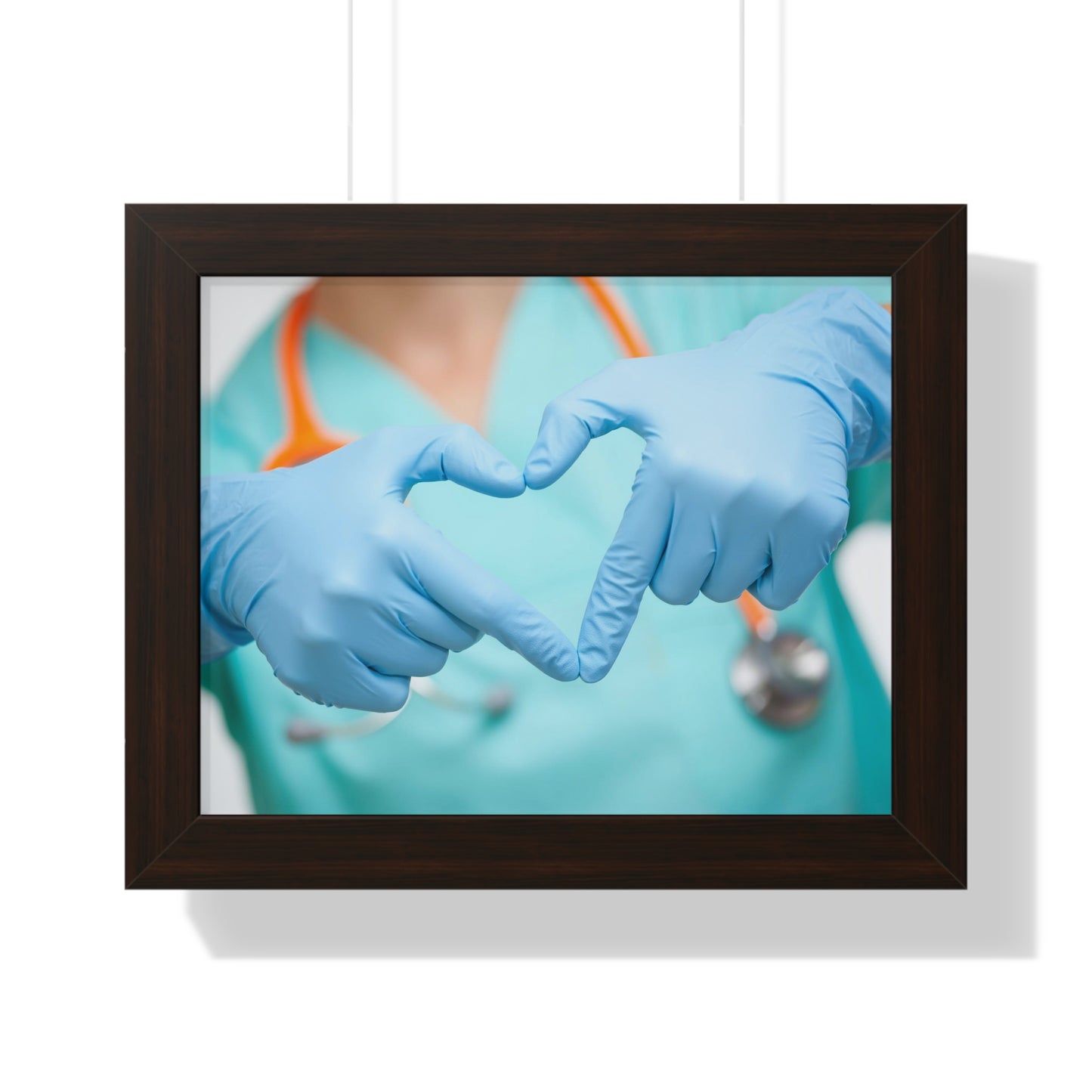 Hand Shaped Hands Framed Poster