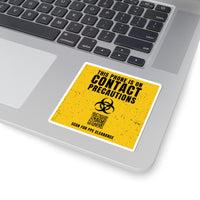 📱 Contact Precautions — Phone Sticker