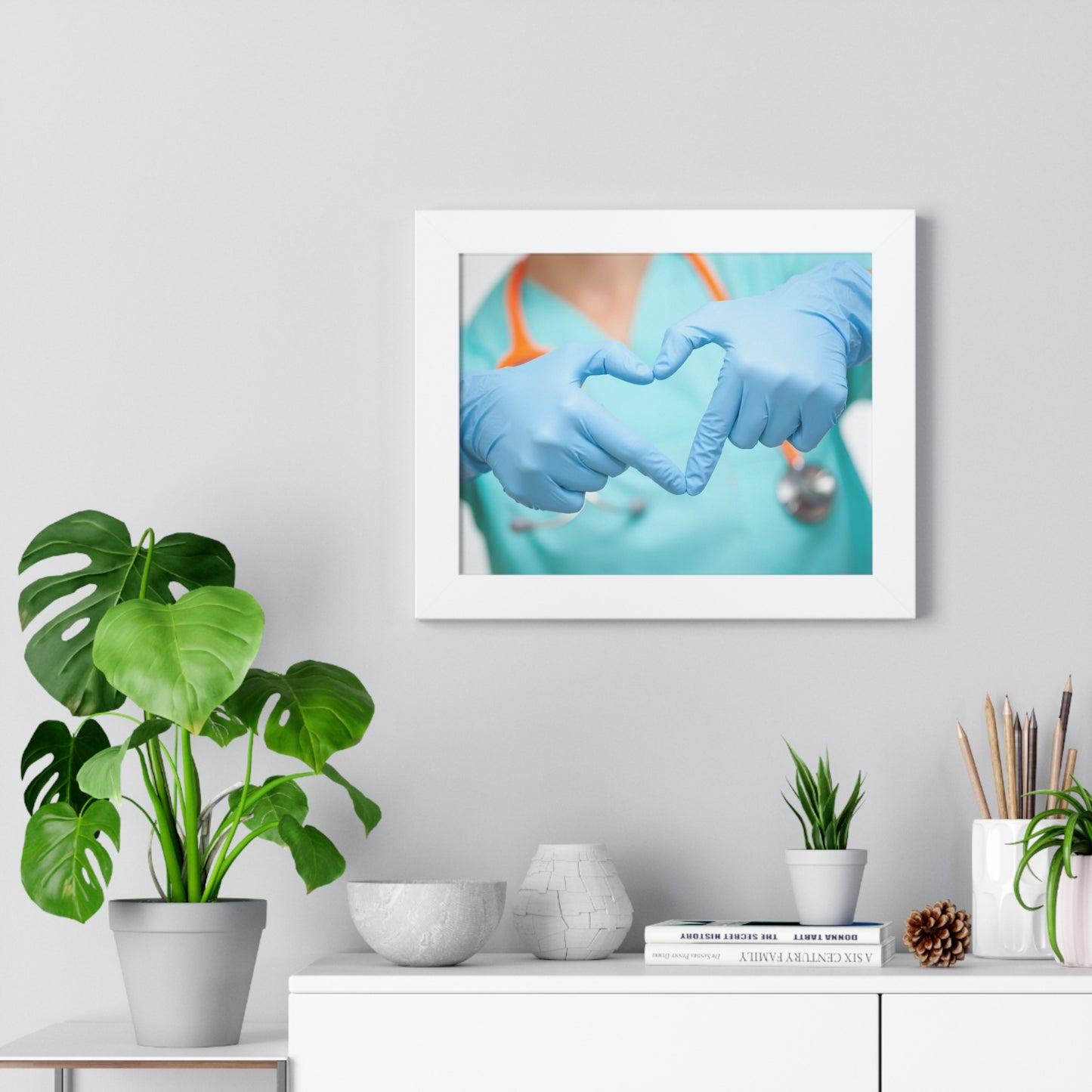 Hand Shaped Hands Framed Poster