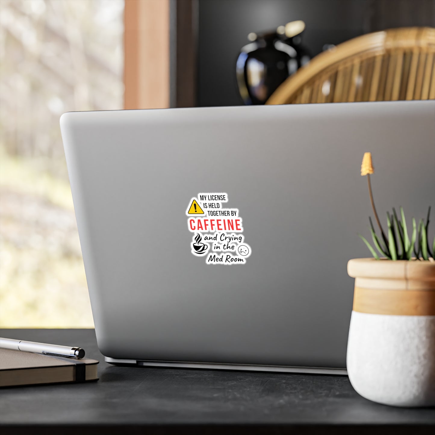 ☕ Caffeine Drip IV Bag | Nurse Burnout Vinyl Sticker