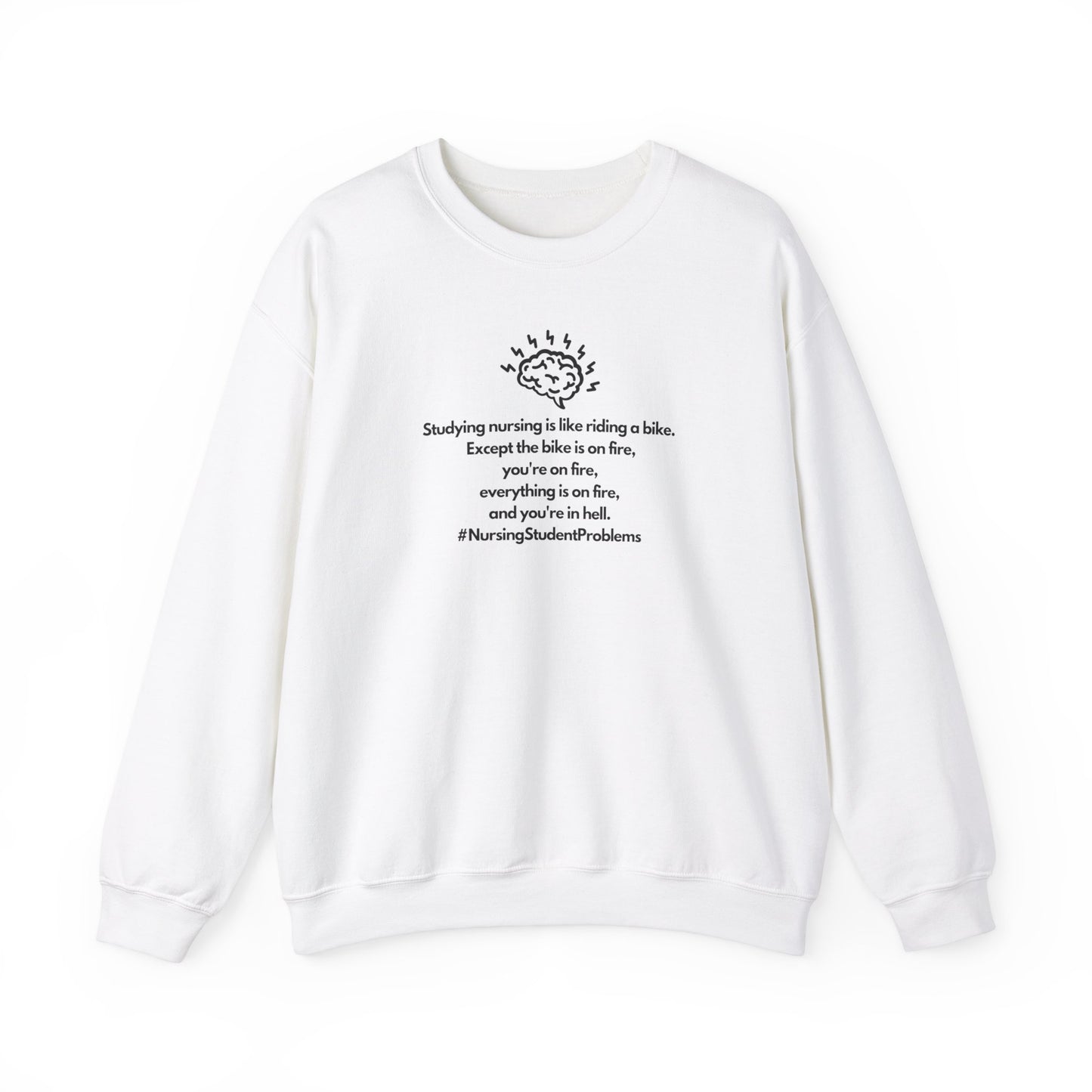 Nursing Student Sweatshirt – ‘Everything Is on Fire’ – Perfect for Future RNs! 🔥📚