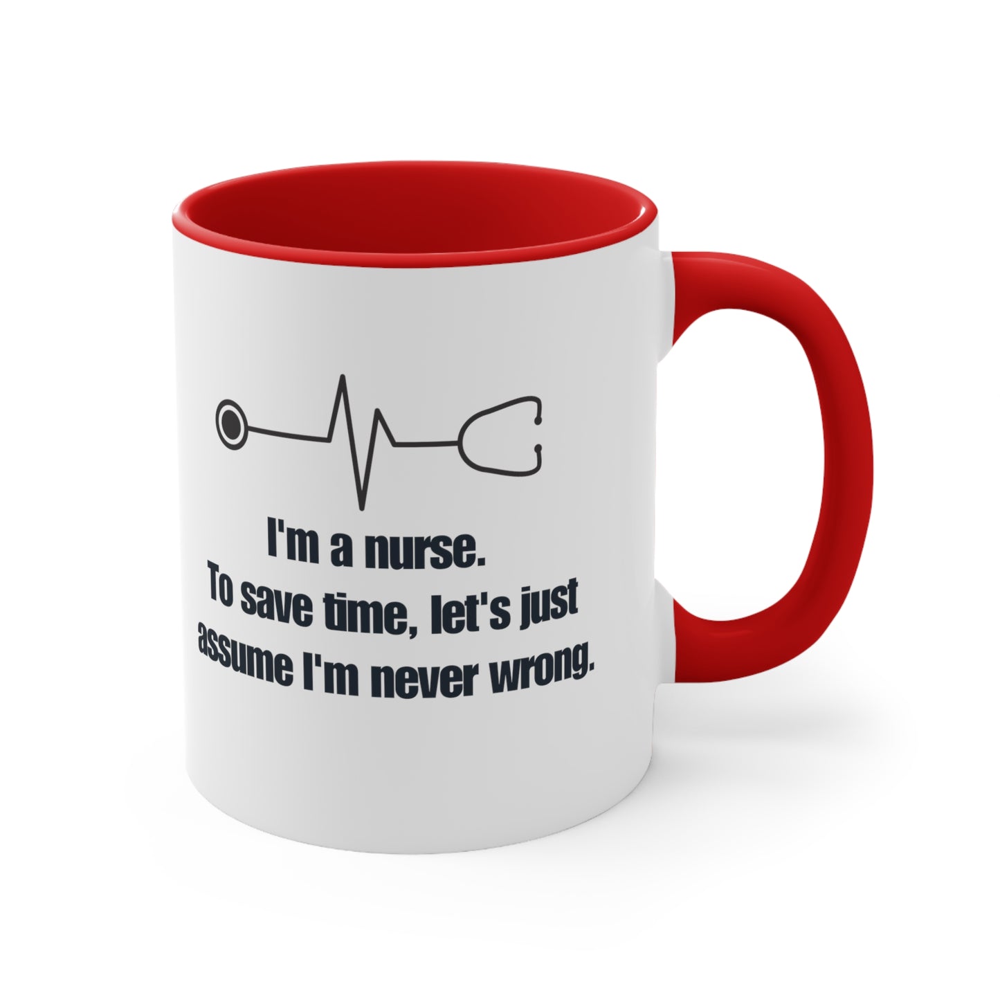 I'm a Nurse , Never Wrong 11oz Mug