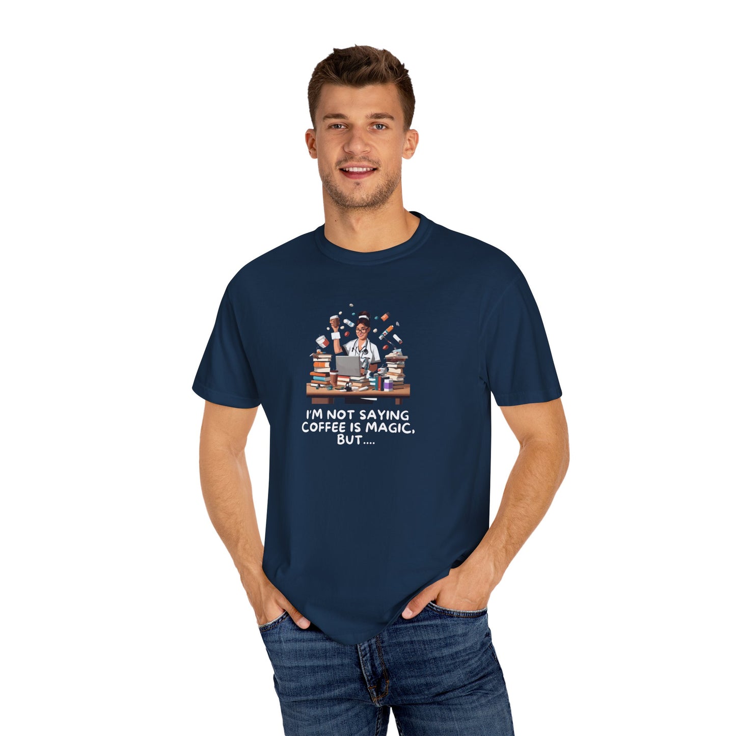 Funny Nursing Student T-Shirt | Coffee Magic | Juggling School Chaos