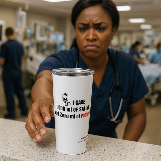 ☕ I Gave 1,000 ml of Saline & Zero ml of Patience | Nurse Tumbler
