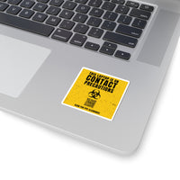 ☣️ Contact Precautions Laptop Sticker