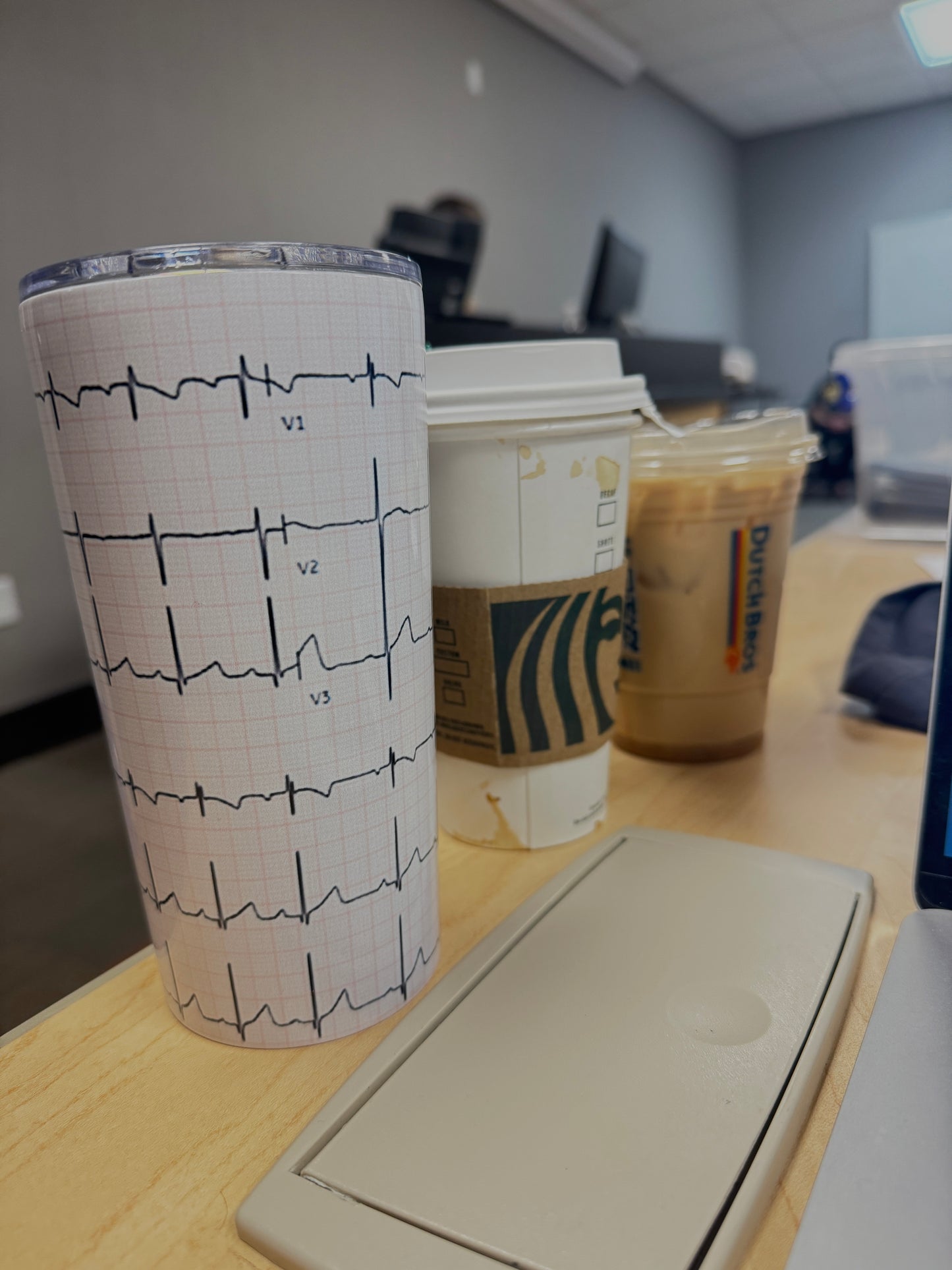 EKG Tumbler for Nurses | Nurse Coffee Cup | Nursing Week Gift | Healthcare Tumbler |