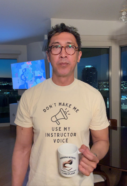 Don't Make Me Use My Instructor Voice" Shirt