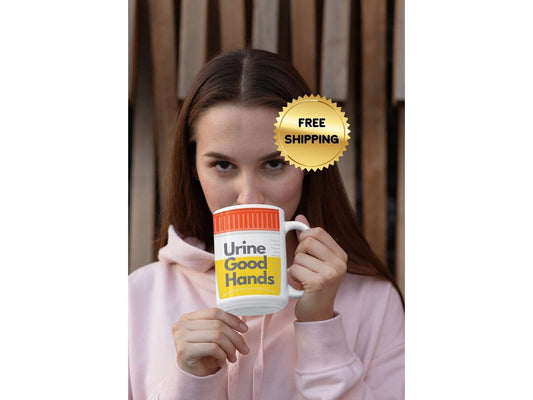 ‘Urine Good Hands’ Coffee Mug