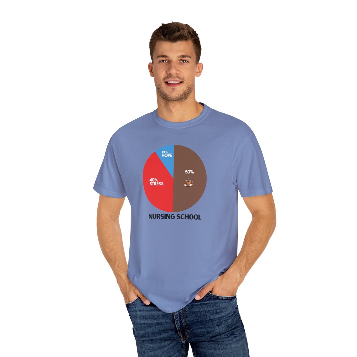 Nursing School Pie Chart T-shirt