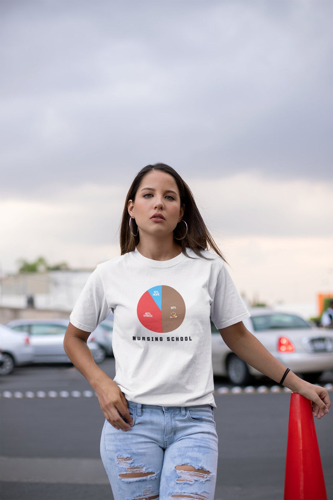 Nursing School Pie Chart T-shirt