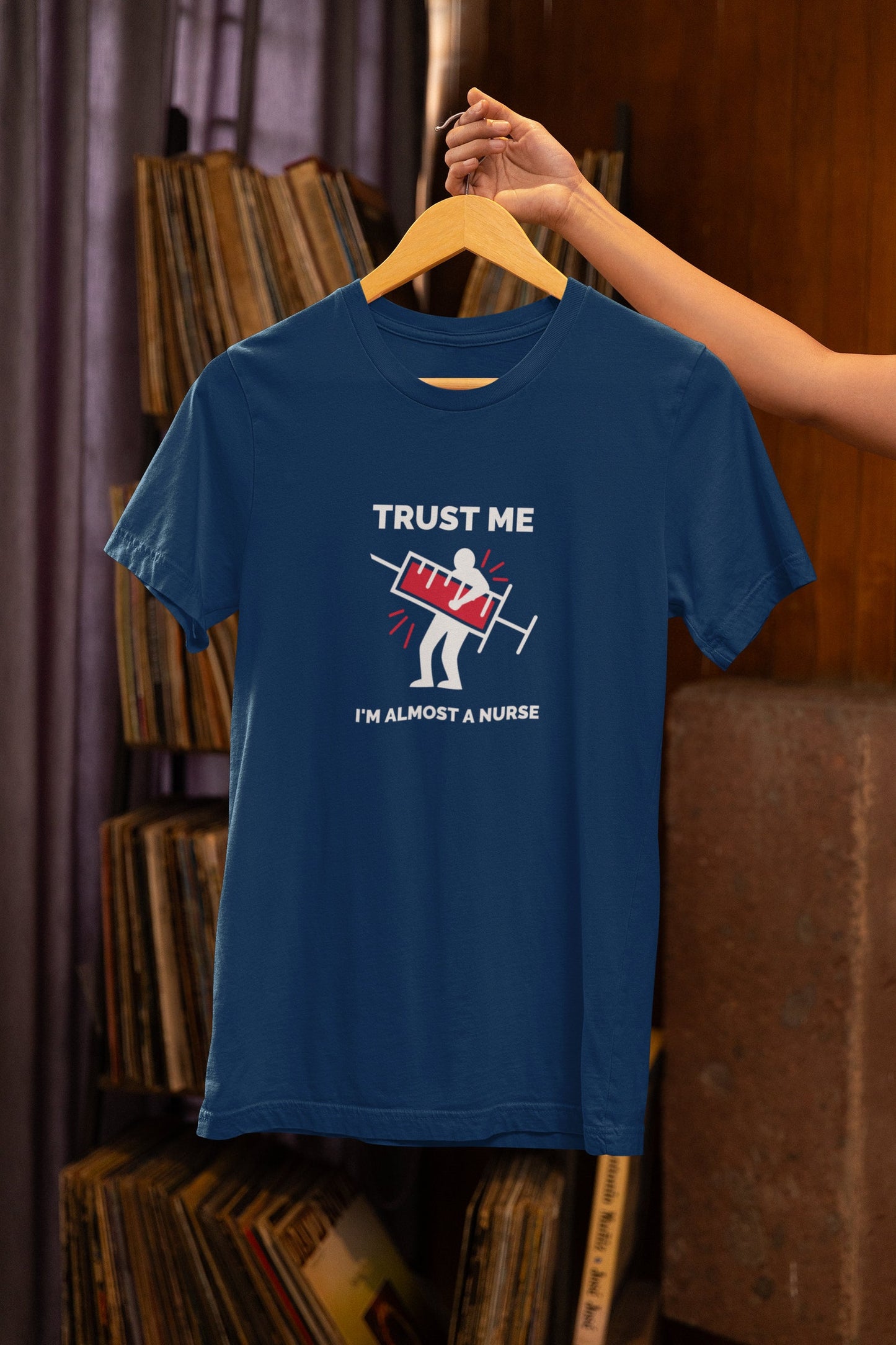 🎉 Funny Nurse T-Shirt: Trust Me, I’m Almost a Nurse 🎉