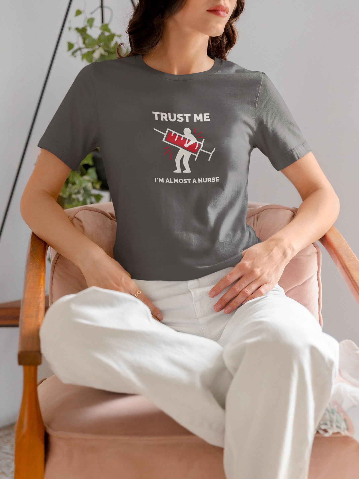 🎉 Funny Nurse T-Shirt: Trust Me, I’m Almost a Nurse 🎉