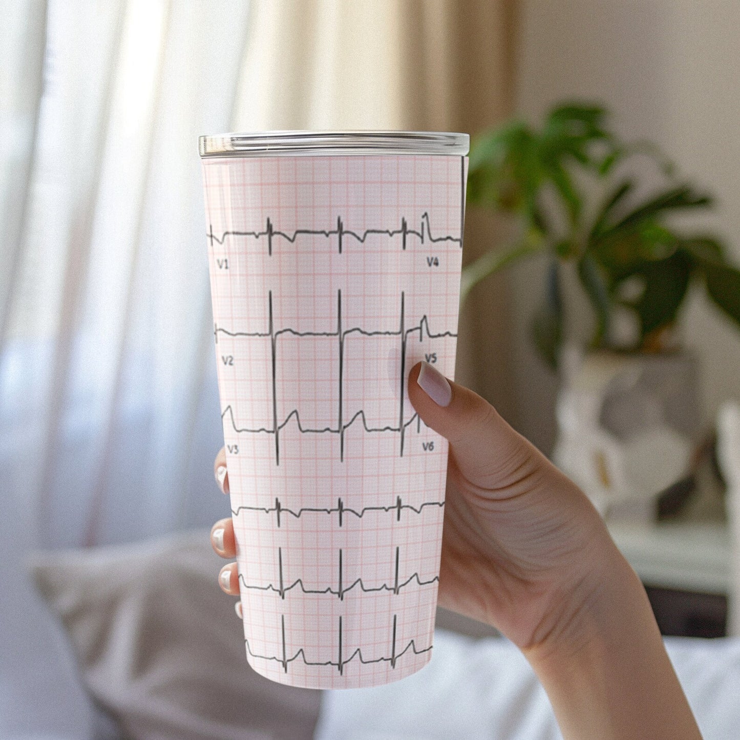 EKG Tumbler for Nurses | Nurse Coffee Cup | Nursing Week Gift | Healthcare Tumbler |