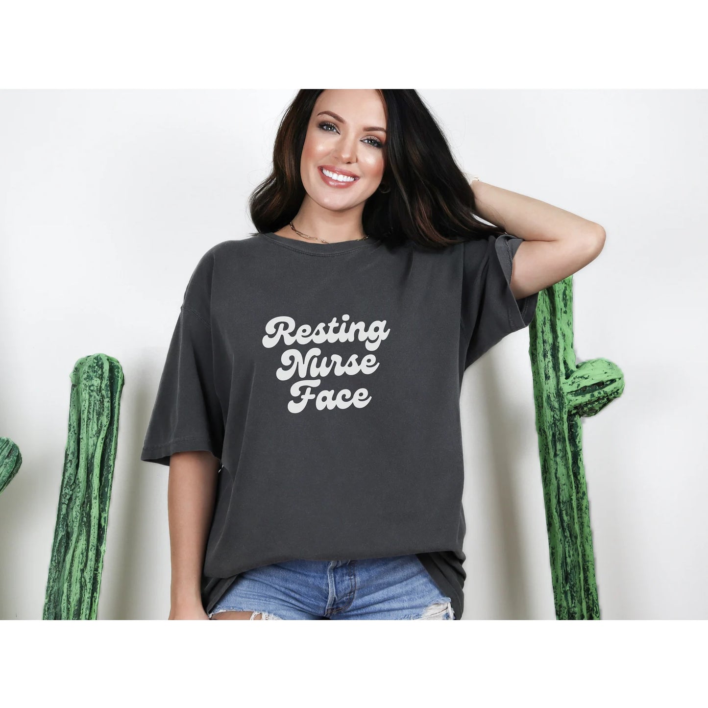 👩‍⚕️😐 “Resting Nurse Face” T-Shirt 👩‍⚕️😂