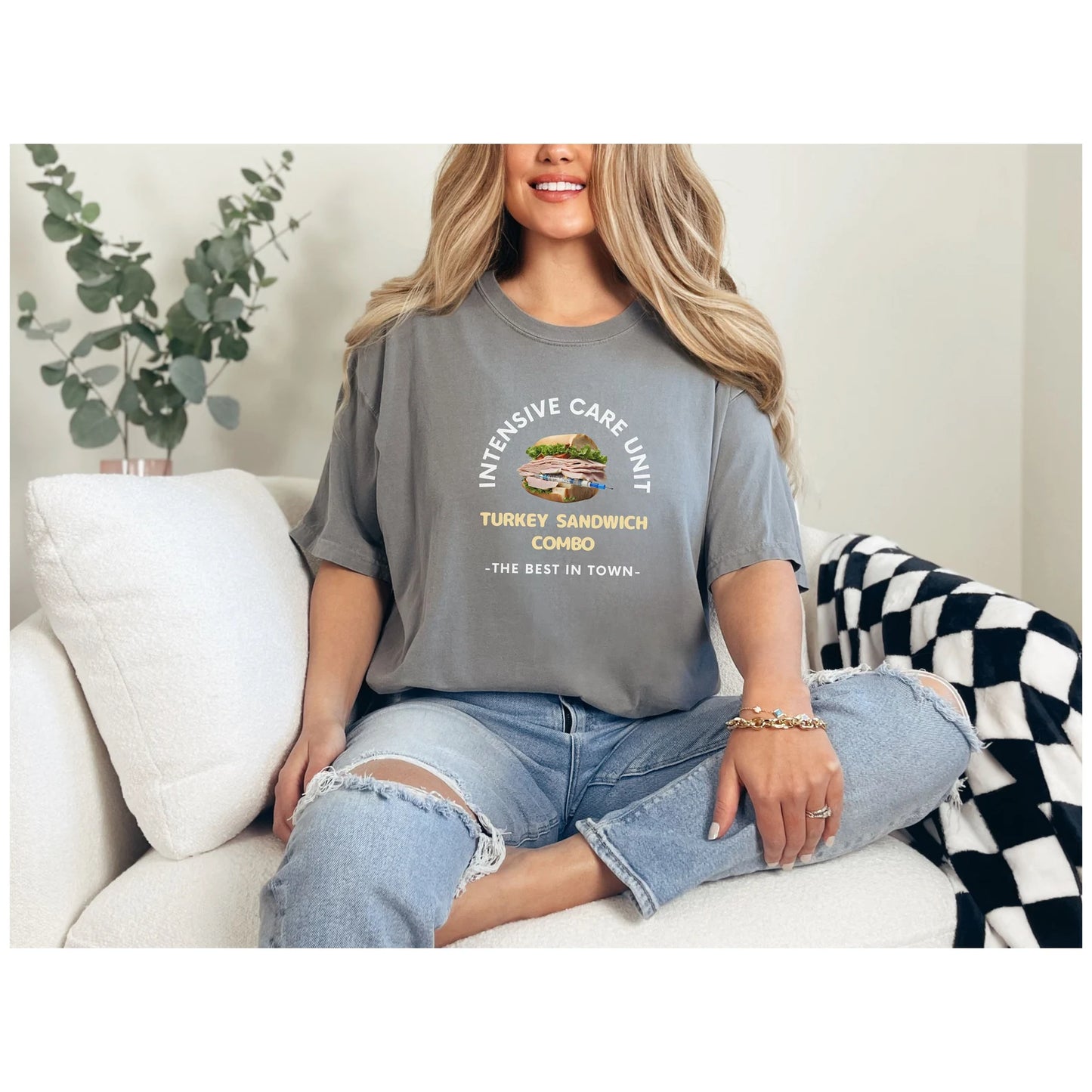 ICU Turkey Sandwich Tee" - Where Humor Meets Healthcare