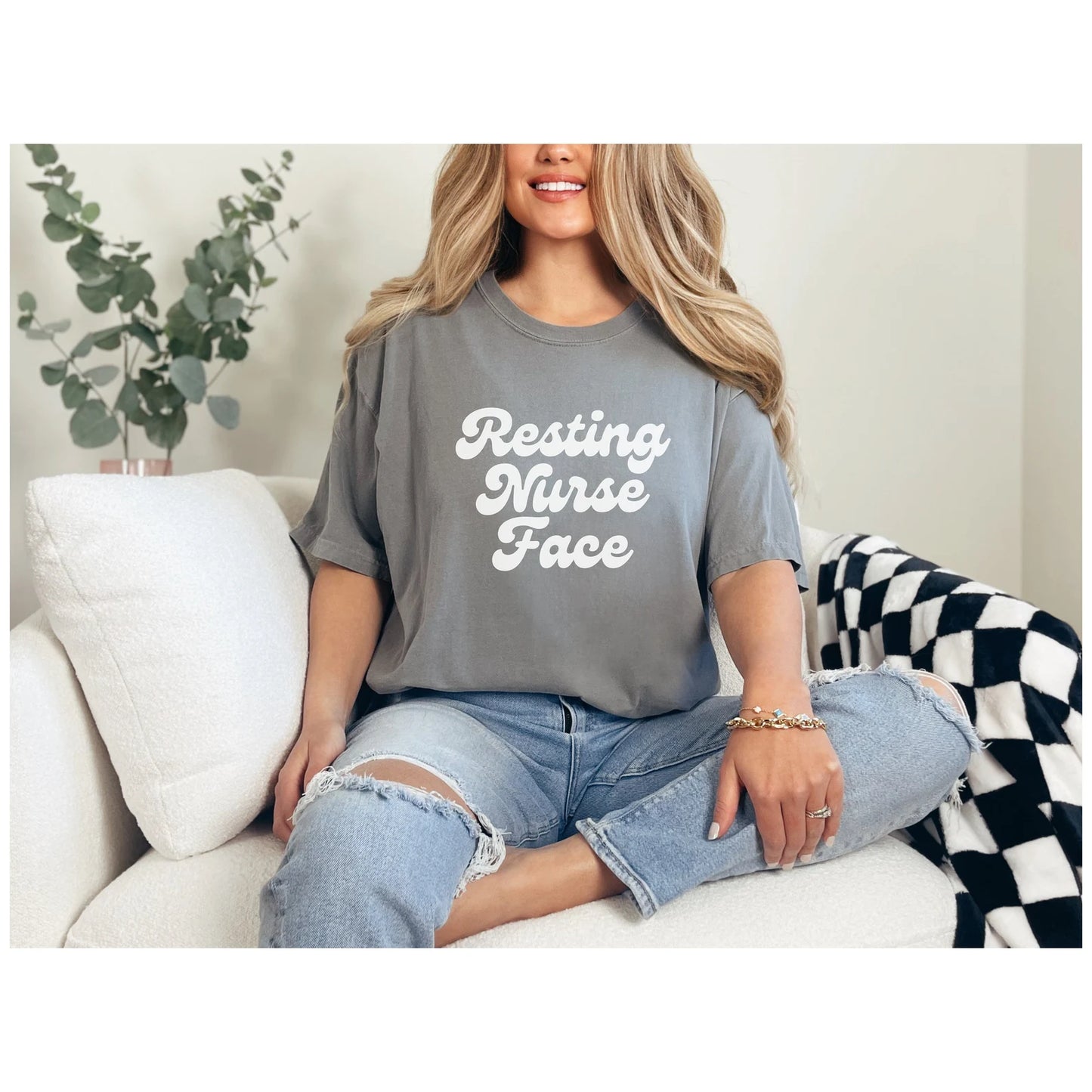 👩‍⚕️😐 “Resting Nurse Face” T-Shirt 👩‍⚕️😂