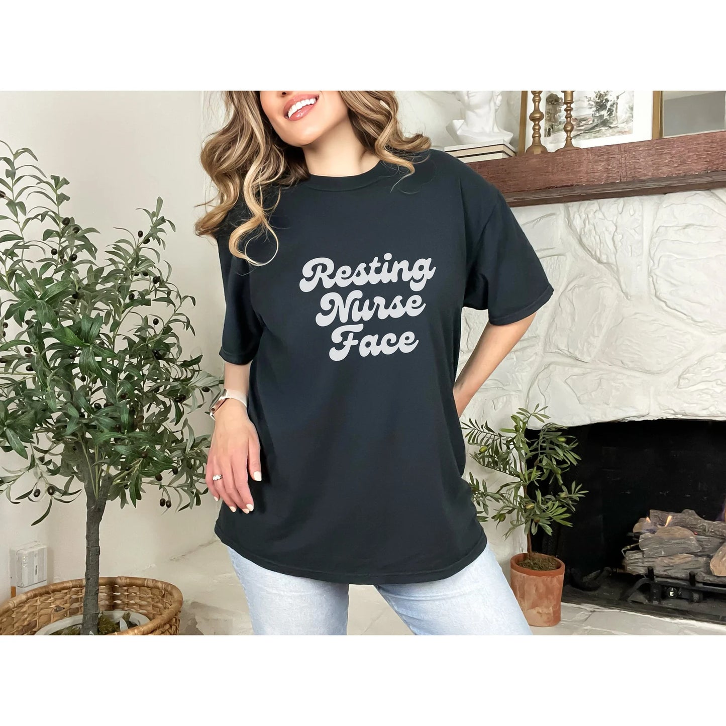 👩‍⚕️😐 “Resting Nurse Face” T-Shirt 👩‍⚕️😂