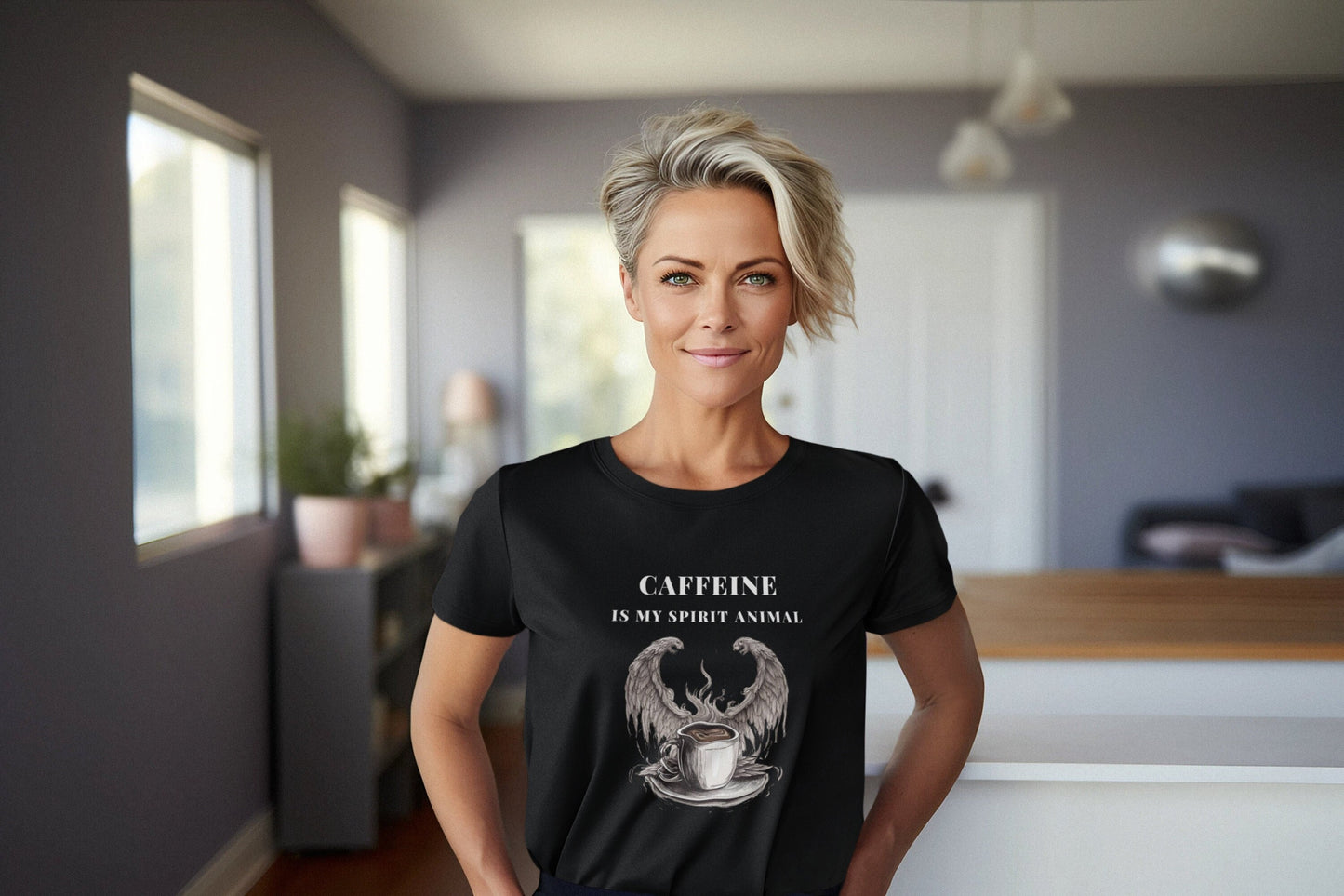 Coffee is My Spirit Animal: Funny Nurse T-Shirt, Gift for Nurses