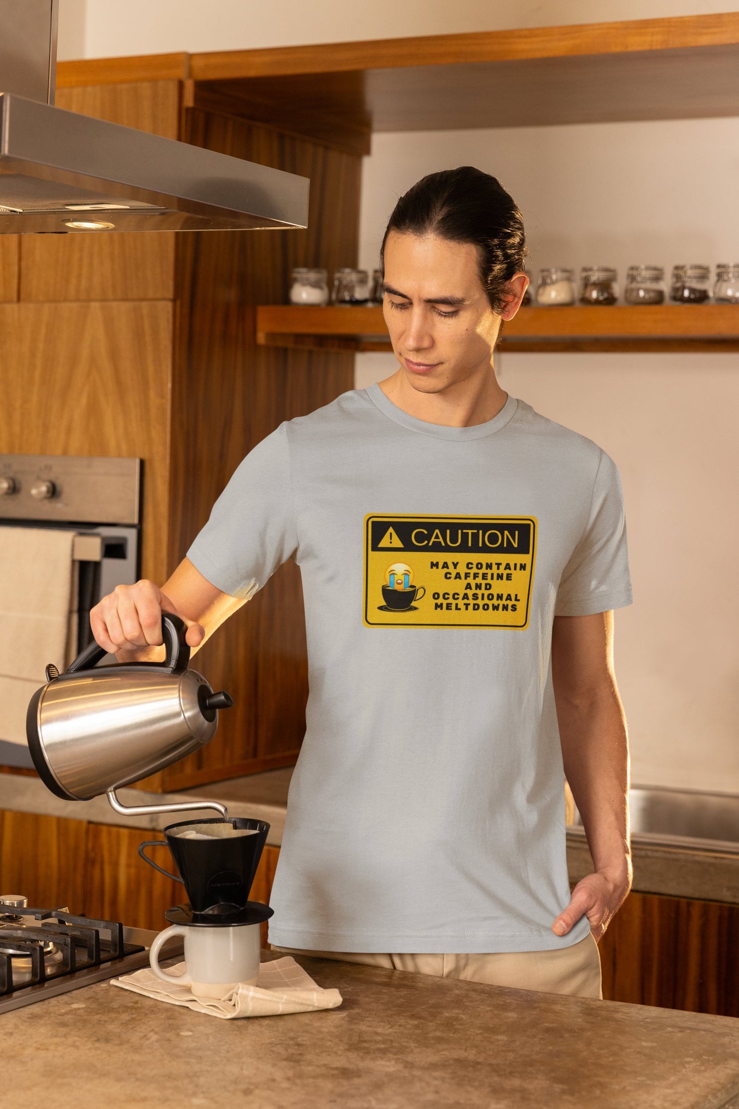 Funny Coffee T-Shirt Gift for Nurses and Caffeine Lovers