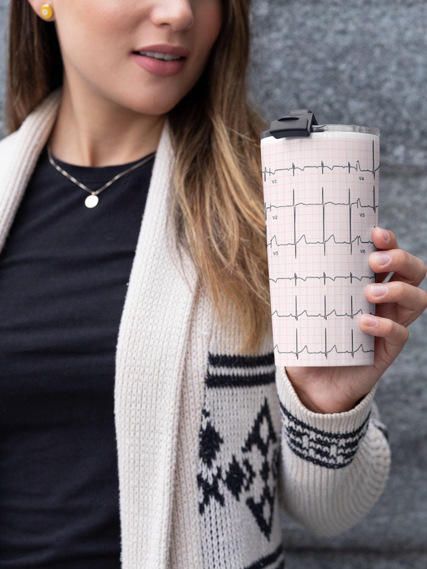 EKG Tumbler for Nurses | Nurse Coffee Cup | Nursing Week Gift | Healthcare Tumbler |