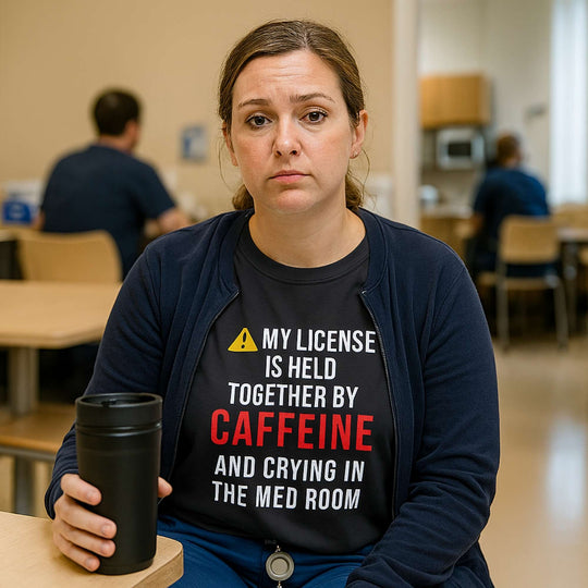 ☕️ Caffeine & Crying | Nurse Meltdown Tee