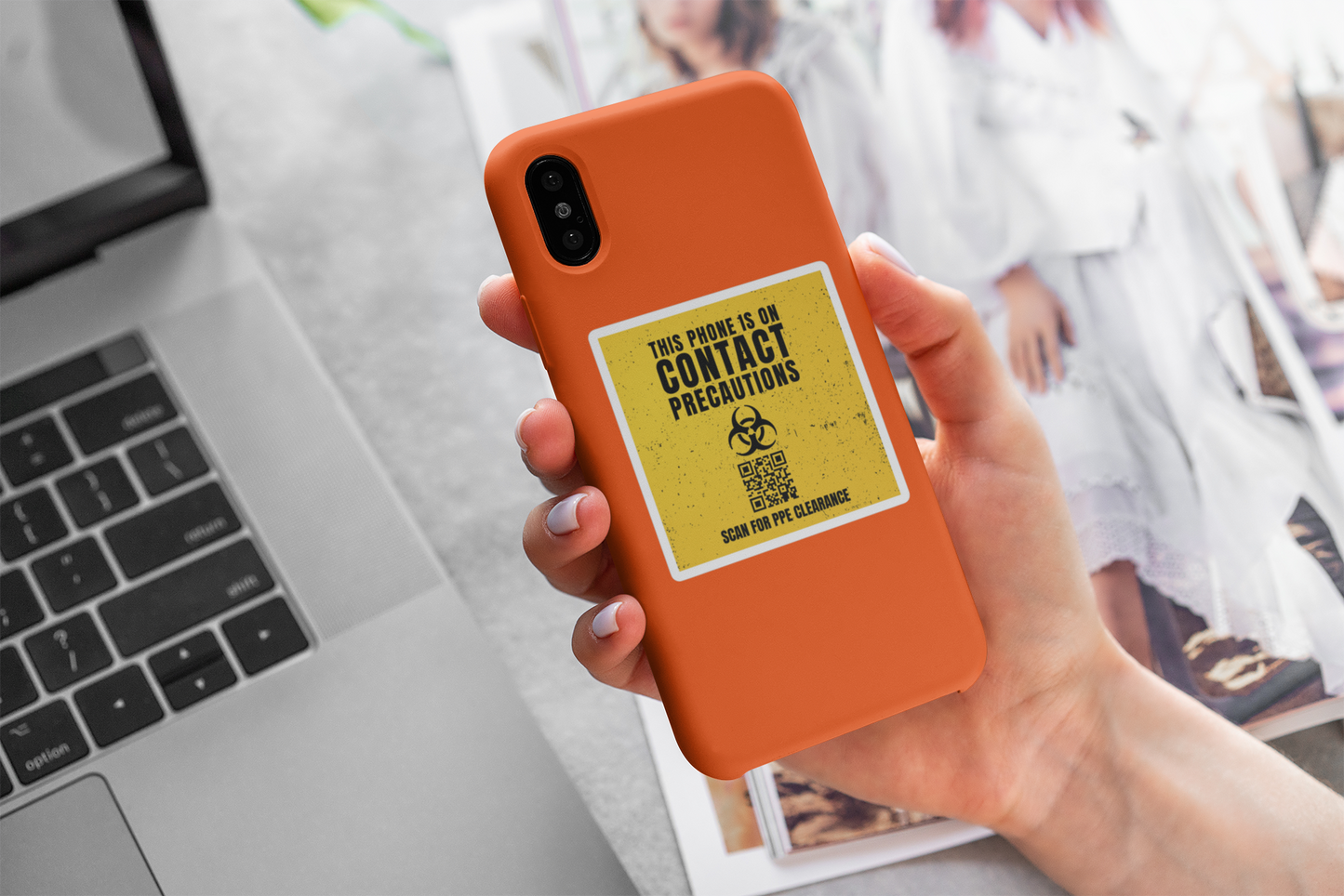 On Contact Precautions | Funny Nurse Sticker