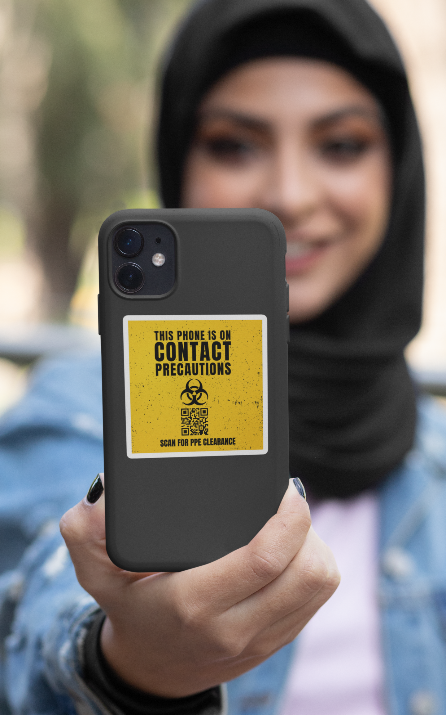 On Contact Precautions | Funny Nurse Sticker