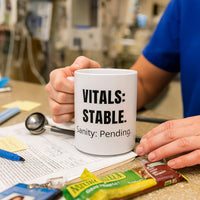 🩺 Vitals Stable. Sanity Pending. | Nurse Mug